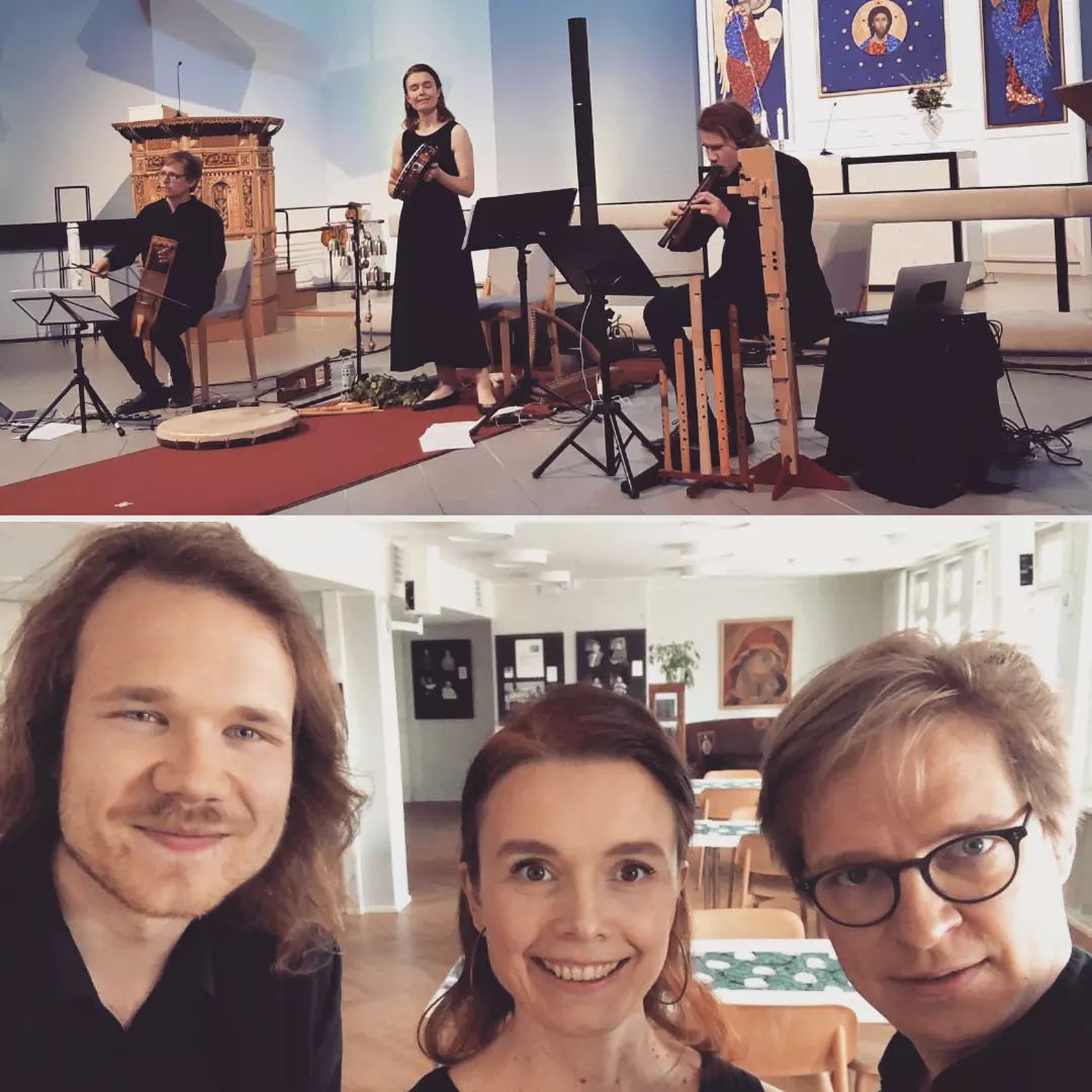 @ensemblegamut at #CafeBarockTampere yesterday night. Thank you Tampere and onwards to music & gastronomy festival @soinillinen in Soini today - see you at Soini Church at 18:00 for music and (vegan) food by @maijasilvennoinen served afterwards! ✌

#ensemblegamut #ensemble #gamut #trio #earlymusic #medievalmusic #folkmusic #improvisation #electronics #liveelectronics #electroacoustic #bose #recorder #recorders #blockflute #nokkahuilu #medievalrecorder #recorderplayer #crossover #progressiveearlymusic #cafebarock #soinillinen #soinillinenfestival #concert #concerts #tour #ontour #musician #musicians